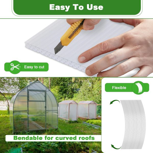 Quibbay Polycarbonate Greenhouse Panels UV Resistant-6