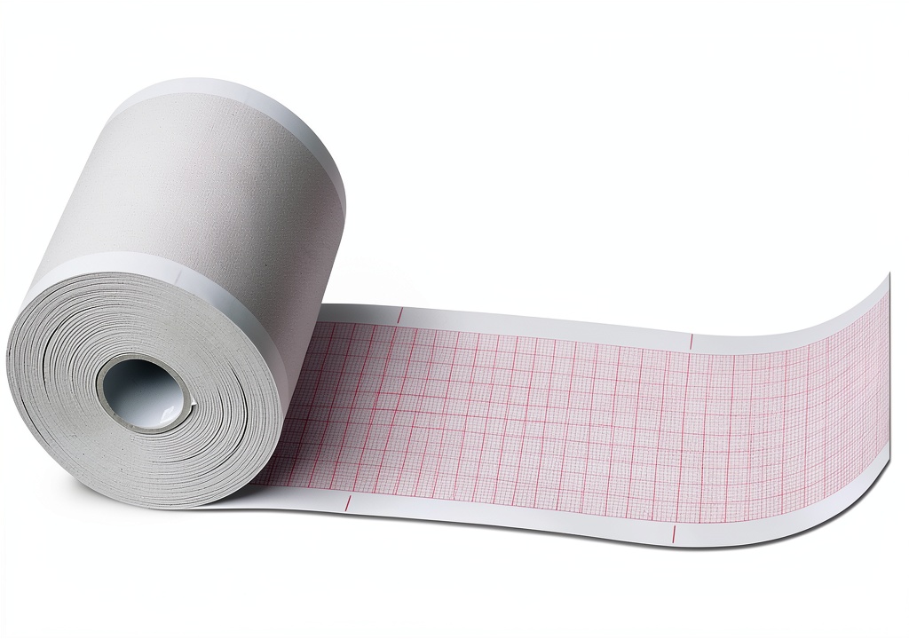 Modul Diagram circular chart paper in use with a medical device