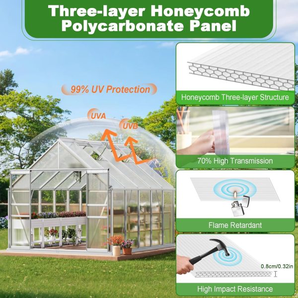 Quibbay Polycarbonate Greenhouse Panels UV Resistant-2