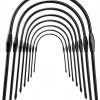 MiShu Greenhouse Hoops Black Detachable Plant Cover Frame-0