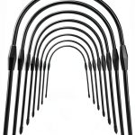MiShu Greenhouse Hoops Black Detachable Plant Cover Frame-0