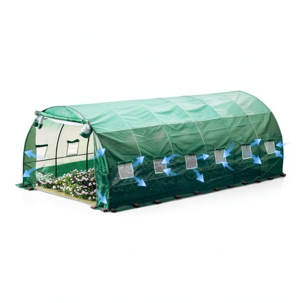 BPS Greenhouse Cover Durable PE Weather Resistant Plant-5