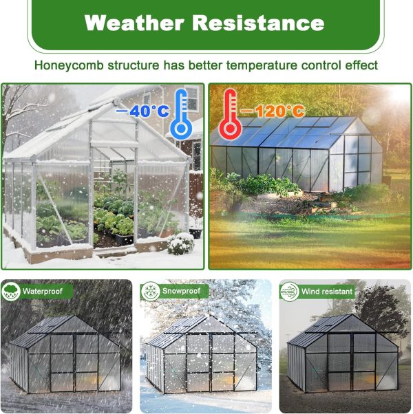Quibbay Polycarbonate Greenhouse Panels UV Resistant-3