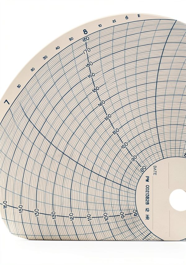Circular Chart Paper 100 Sheets Industrial Temperature-0