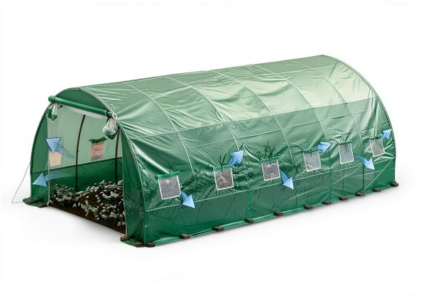BPS Greenhouse Cover Durable PE Weather Resistant Plant-4