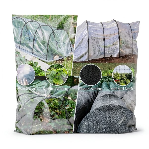 MiShu Greenhouse Hoops Black Detachable Plant Cover Frame-7