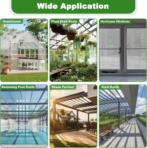 Quibbay Polycarbonate Greenhouse Panels UV Resistant-4