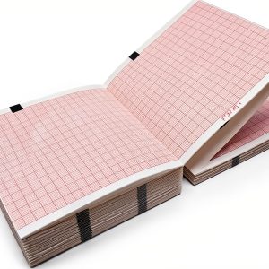 EasyTrace ECG Paper Red Grid Medical Recording Sheets-0