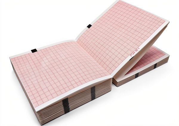 EasyTrace ECG Paper Red Grid Medical Recording Sheets-0