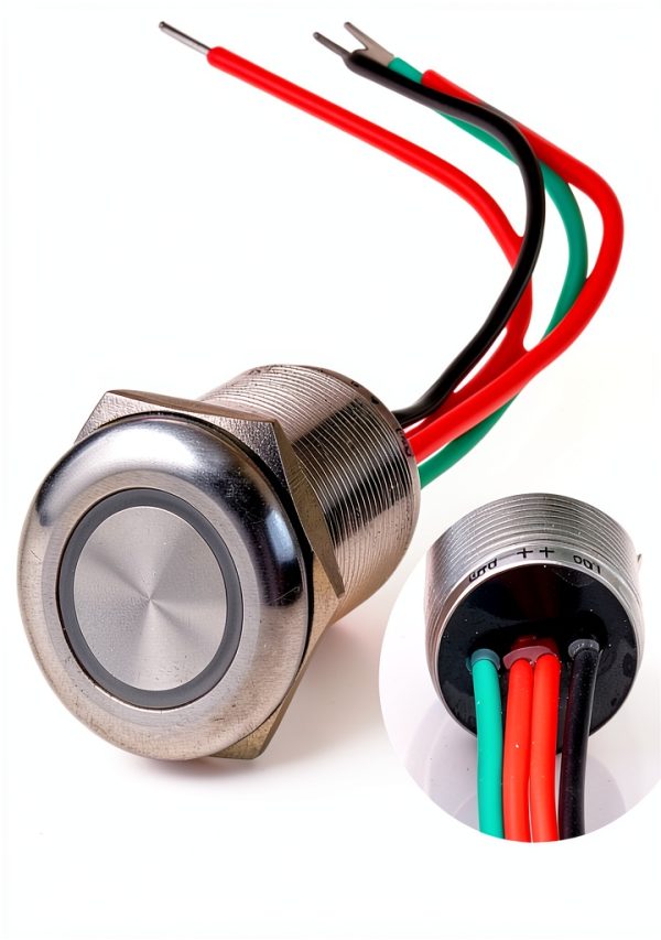 Ulincos Push Button Switch 24V 7A Steel-4