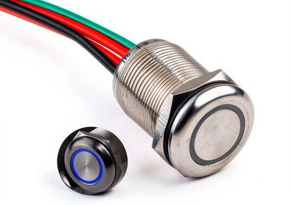 Ulincos Push Button Switch 24V 7A Steel-0