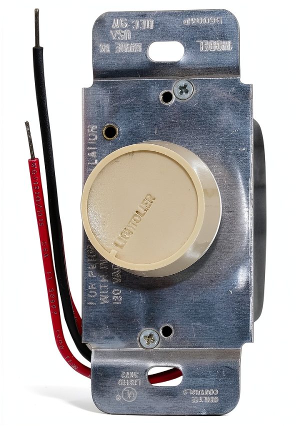 Lightolier Rotary Dimmer Switch Ivory-0