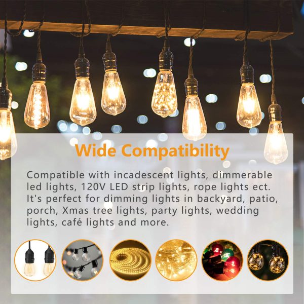Aubric Outdoor Dimmer 110V Plug-In LED Control-4