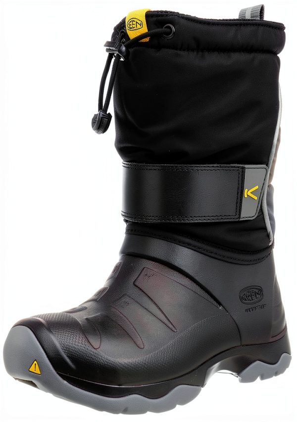 KEEN Kids Hiking Boots Waterproof Black Steel Grey Size 10 Little Kid-0