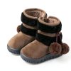 Toddler Girl Thermal Hiking Boots KidCo Fleece Lined Zipper Beige-3