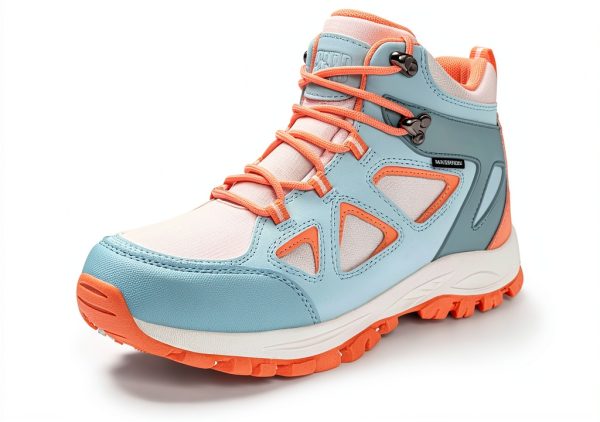 Kids Hiking Boots R CORD Waterproof Ankle Support Outdoor Sneakers-0