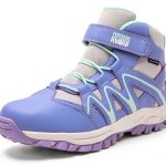 R CORD Kids Hiking Boots Girls Waterproof Non Slip TPR Traction-0