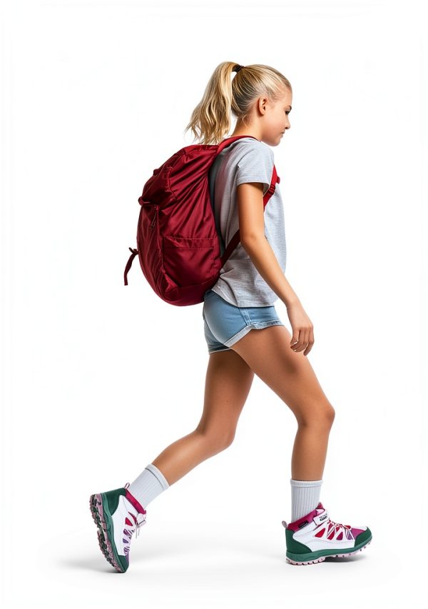 Girls Hiking Boots R CORD Waterproof Durable Kids Boots with TPR Grip-6