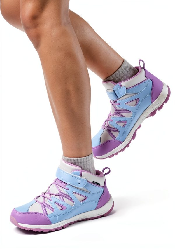 Girls Hiking Boots R CORD Waterproof Durable Kids Boots with TPR Grip-1