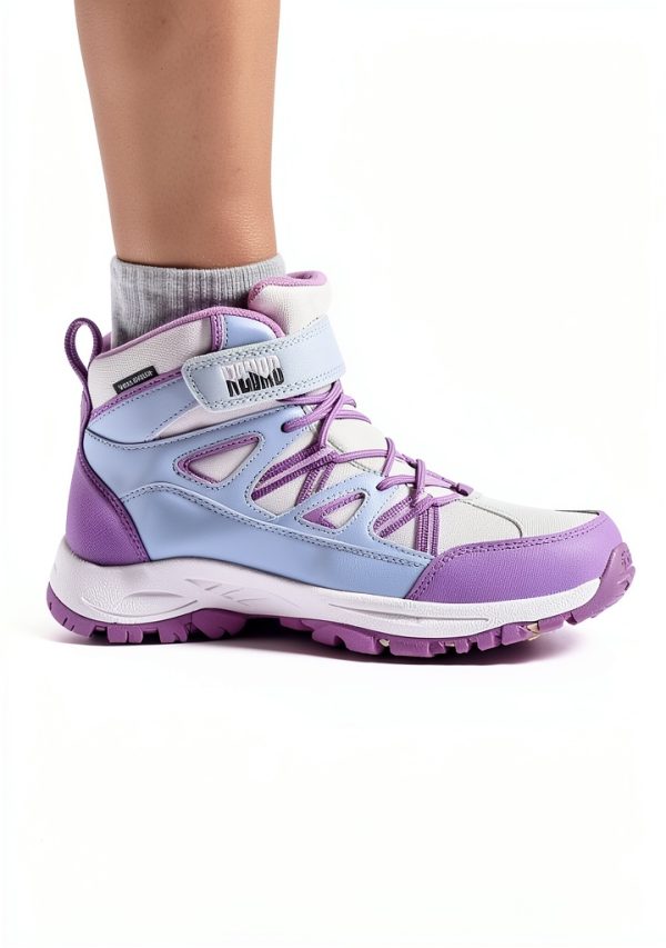 Girls Hiking Boots R CORD Waterproof Durable Kids Boots with TPR Grip-4