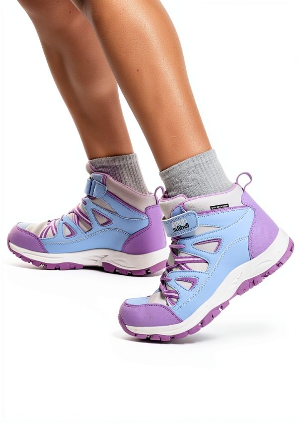 Girls Hiking Boots R CORD Waterproof Durable Kids Boots with TPR Grip-3