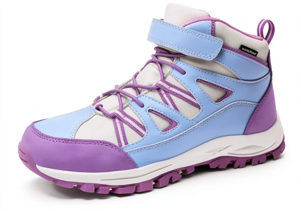Girls Hiking Boots R CORD Waterproof Durable Kids Boots with TPR Grip-0