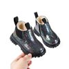Girl Stylish Glattering Snow Boots Fleece Lined Hiking Boot Lug Sole-1