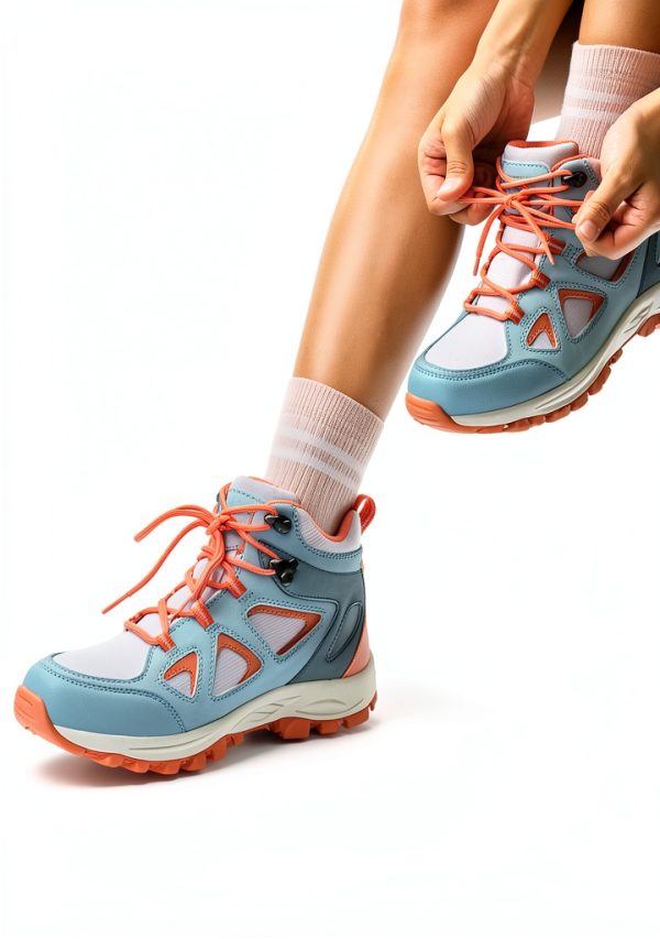 Kids Hiking Boots R CORD Waterproof Ankle Support Outdoor Sneakers-4